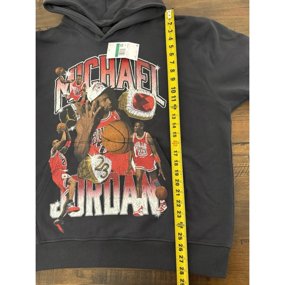 Jordan Flight Fleece XL Graphic Pullover Hoodie Off Noir HJ4396-045 $110 NWT